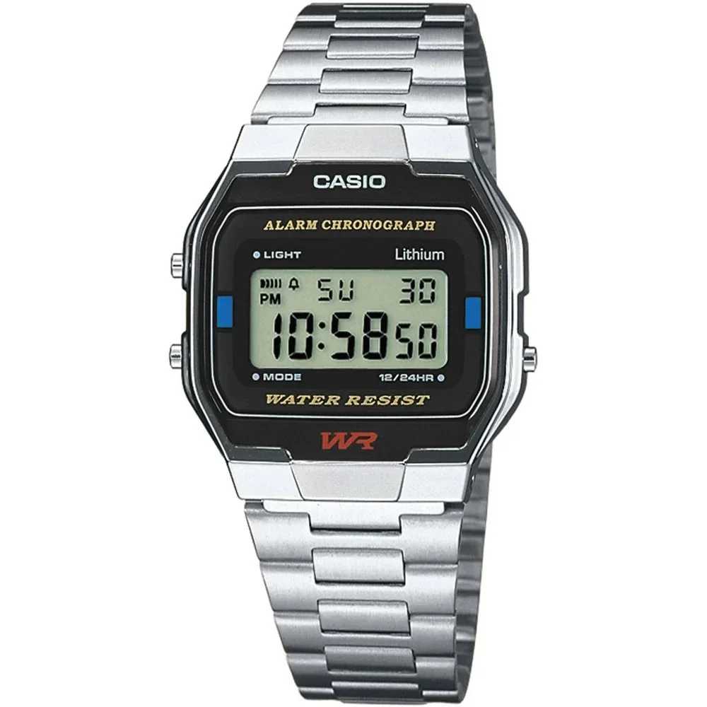 A163WA-1QES - CASIO VINTAGE Mod. ICONIC - CLASSIC SILVER