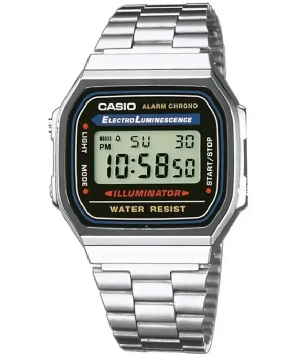 A168WA-1WCR - CASIO VINTAGE Mod. ICONIC - CLASSIC SILVER