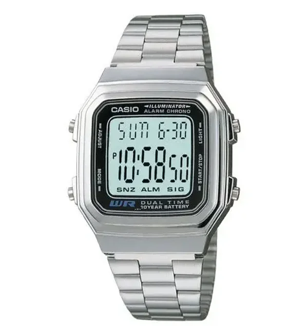 A178WA-1ADF - CASIO VINTAGE Mod. ILLUMINATOR 10 YEAR BATTERY DUAL TIME