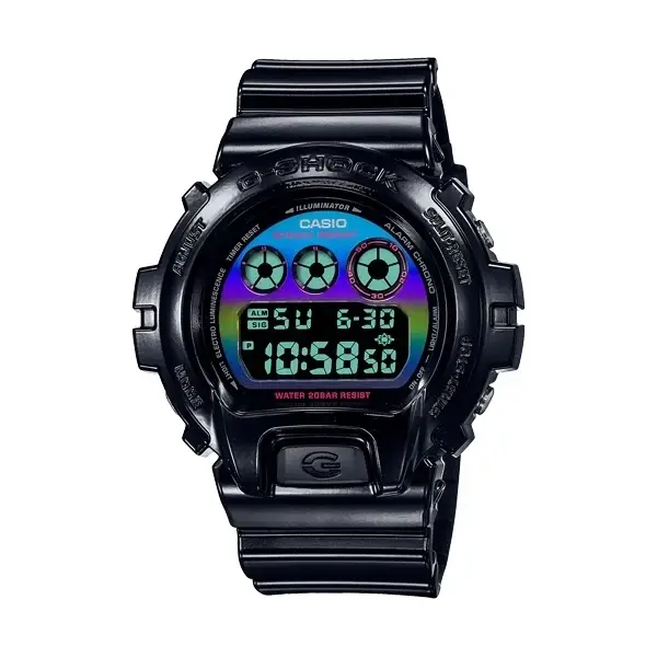 DW-6900RGB-1ER - CASIO G-SHOCK Mod. OVERSIZE - VIRTUAL BLACK RAINBOW SERIE