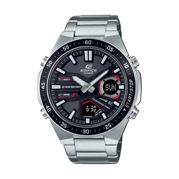 EFV-C110D-1A4VEF - CASIO EDIFICE Mod. CLASSIC ANA-DIGIT - 10 YEAR BATTERY