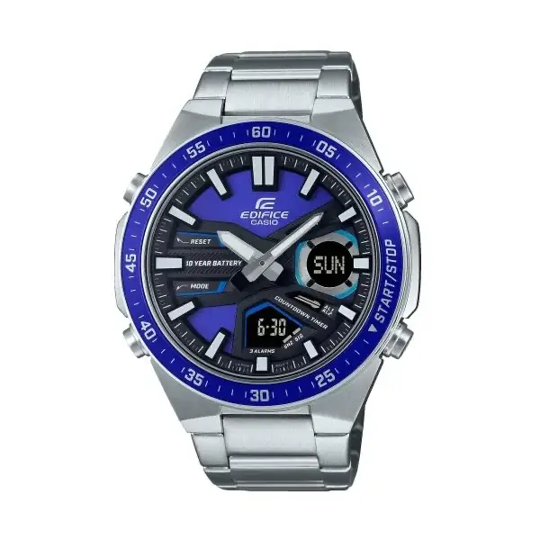 EFV-C110D-2AVEF - CASIO EDIFICE Mod. CLASSIC ANA-DIGIT - 10 YEAR BATTERY