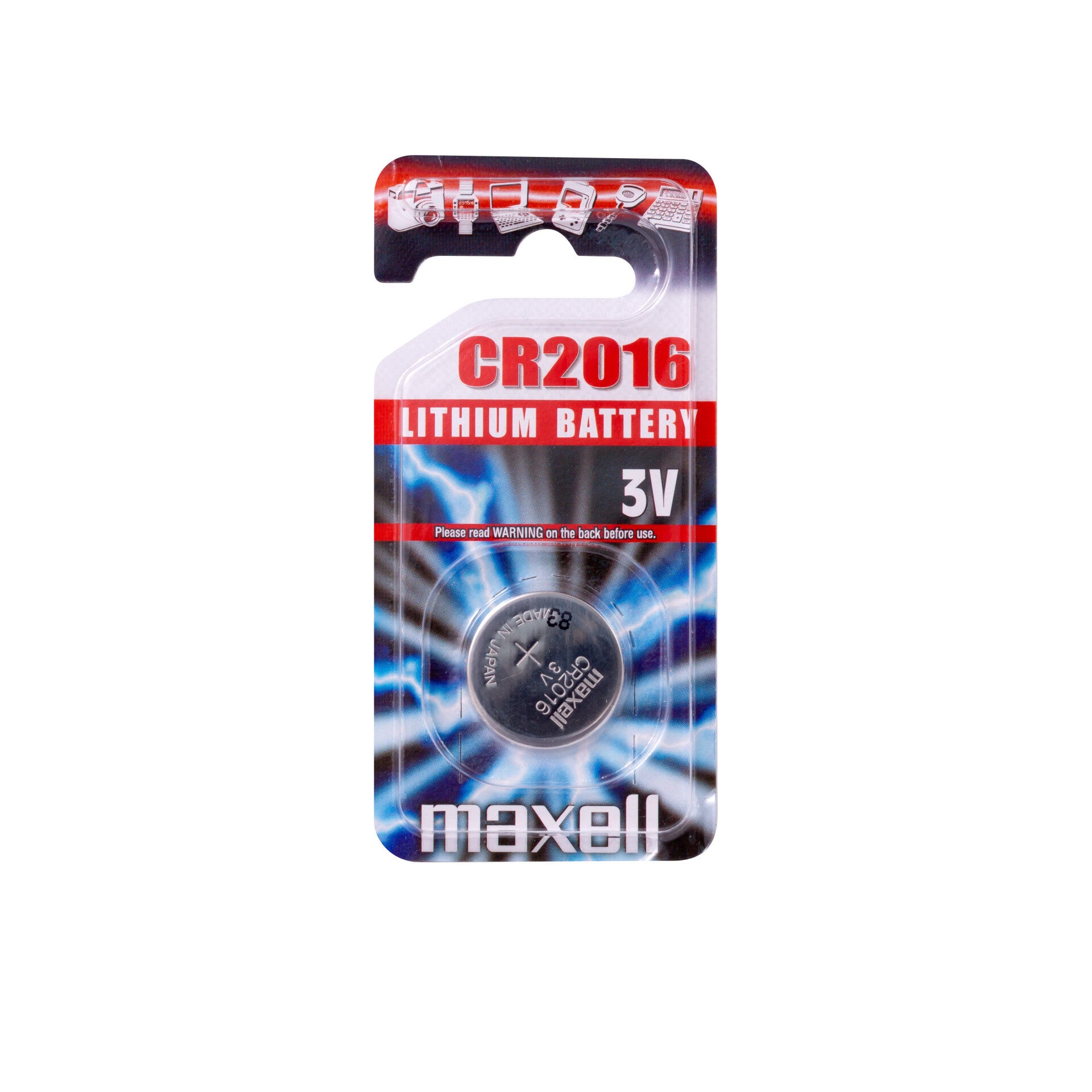 Maxell CR2016 - Lithium 3V