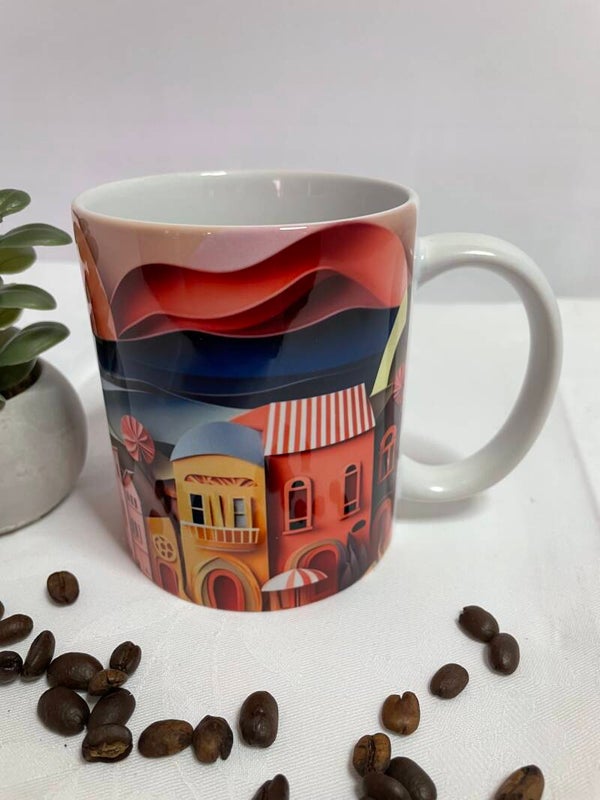 Kaffeebecher südliche Stadt