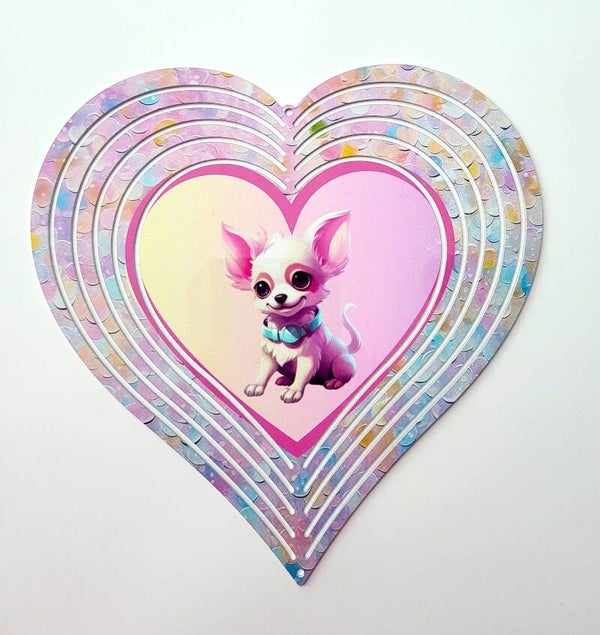 Heart chihuahua spinner
