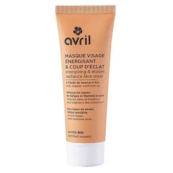 Masque visage énergisant et coup d'éclat