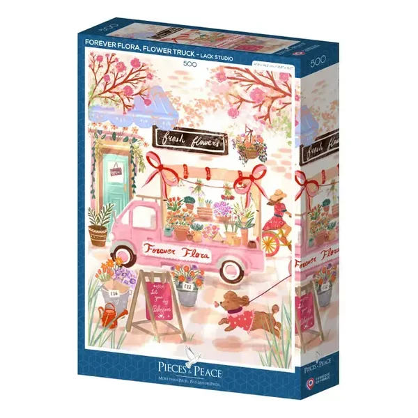 Puzzle camion de fleurs 500p