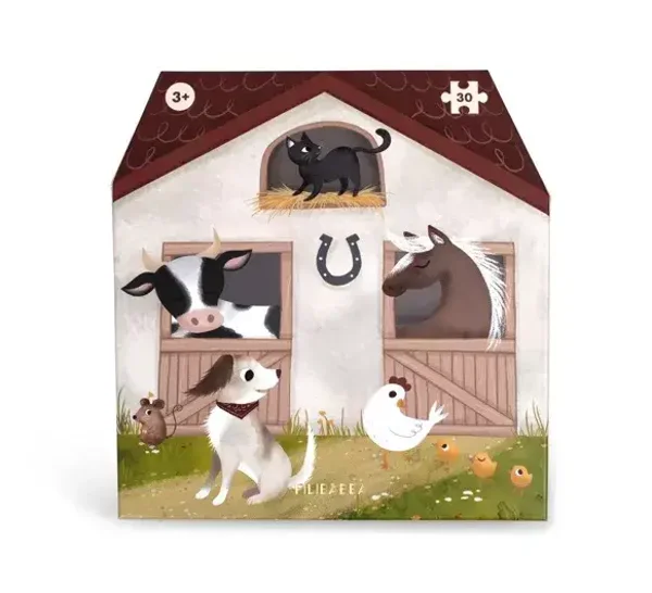 Coffret Grand Puzzle 30 pces - A la ferme