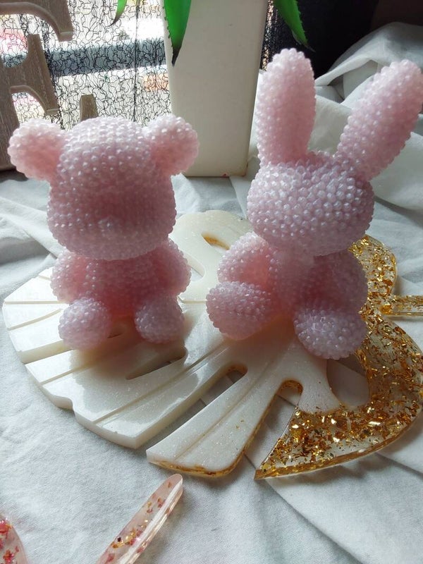 Figurine ours et lapinou