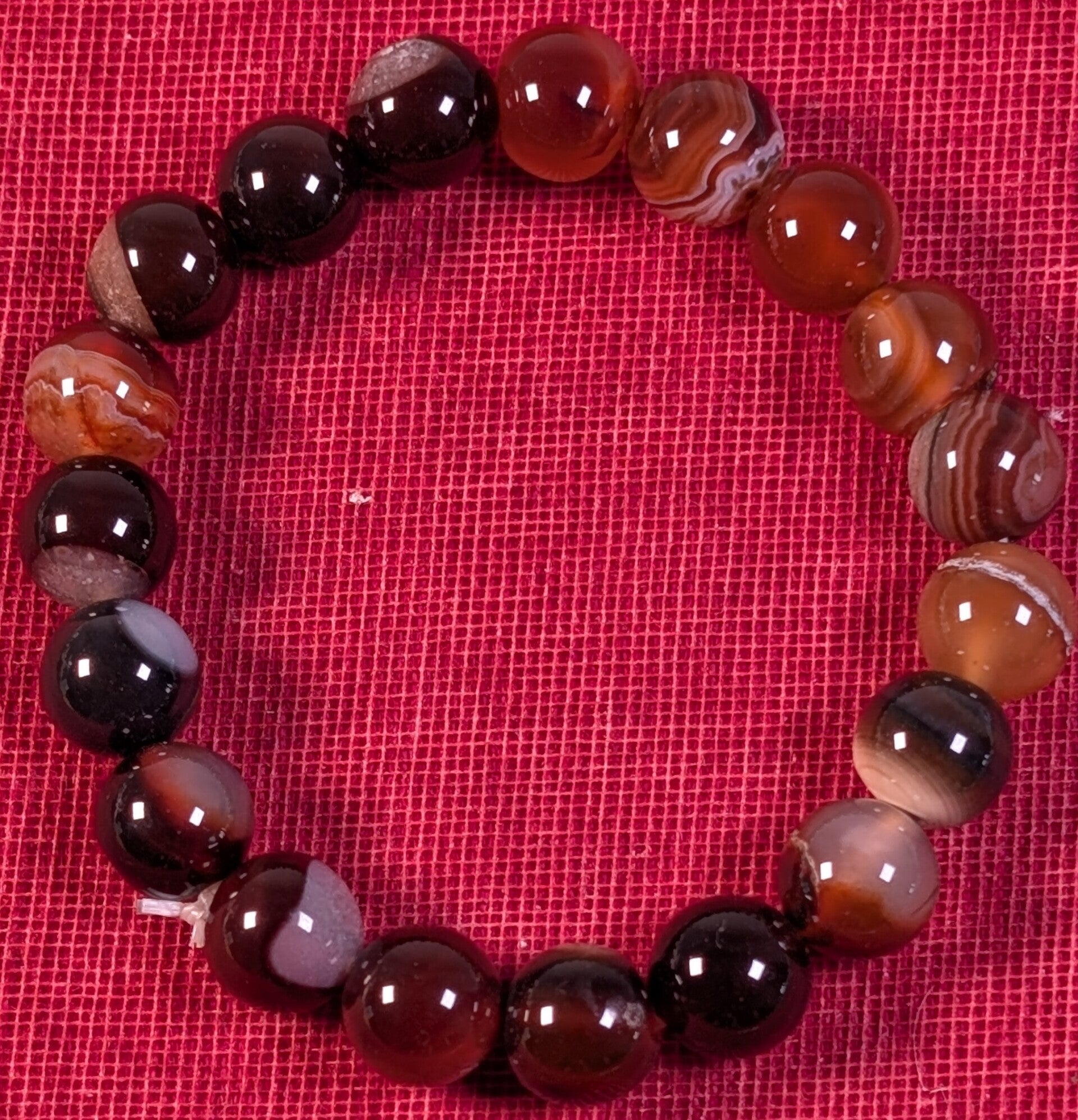 Agate Botswana Rouge