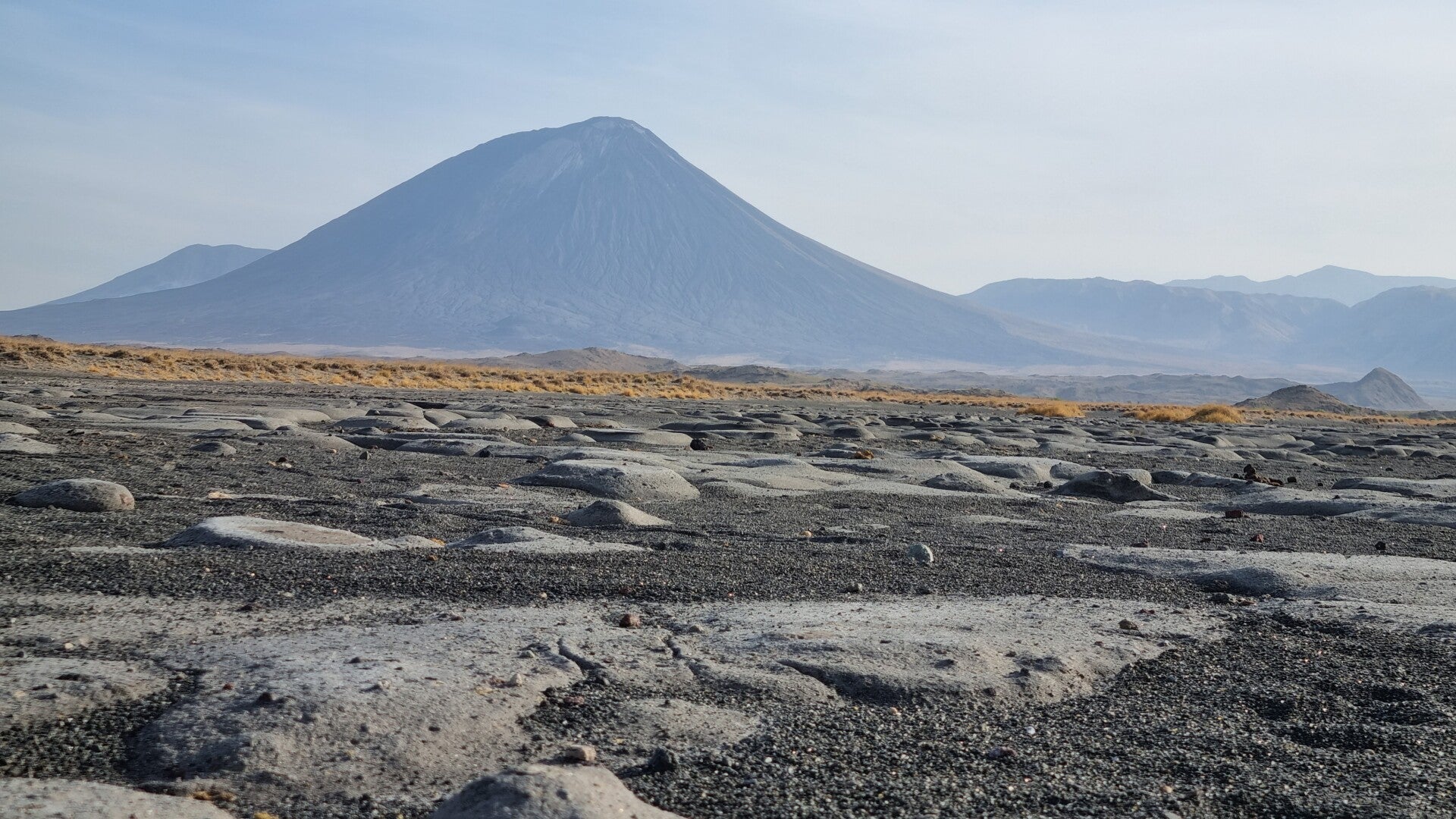 paysage visible du lac natron