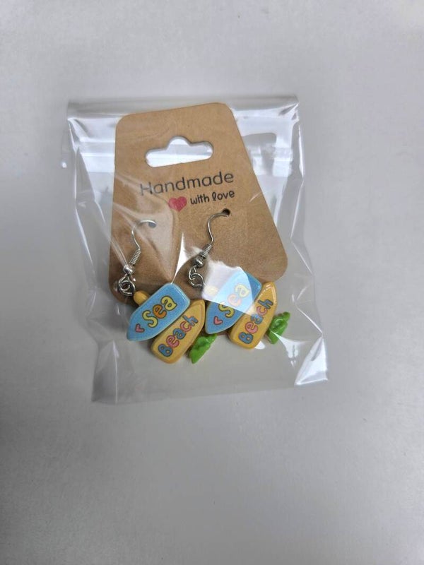 Funny earrings Beach