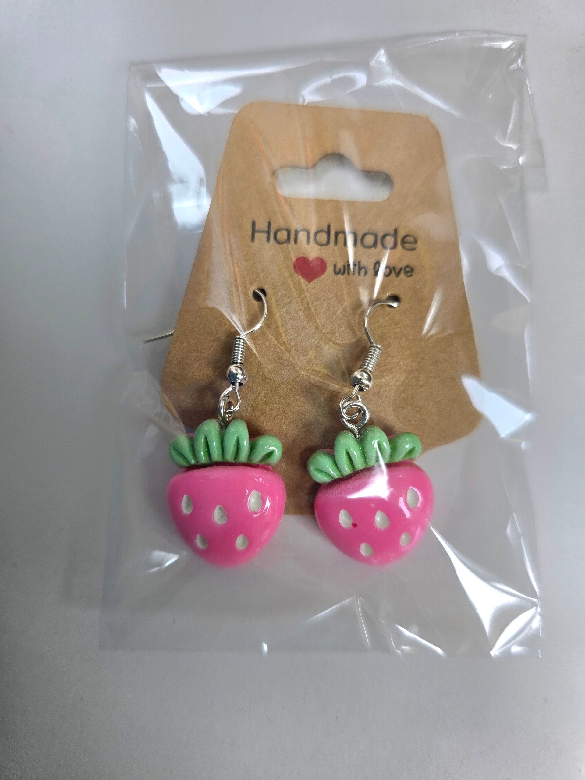 Funny earrings Strawberries