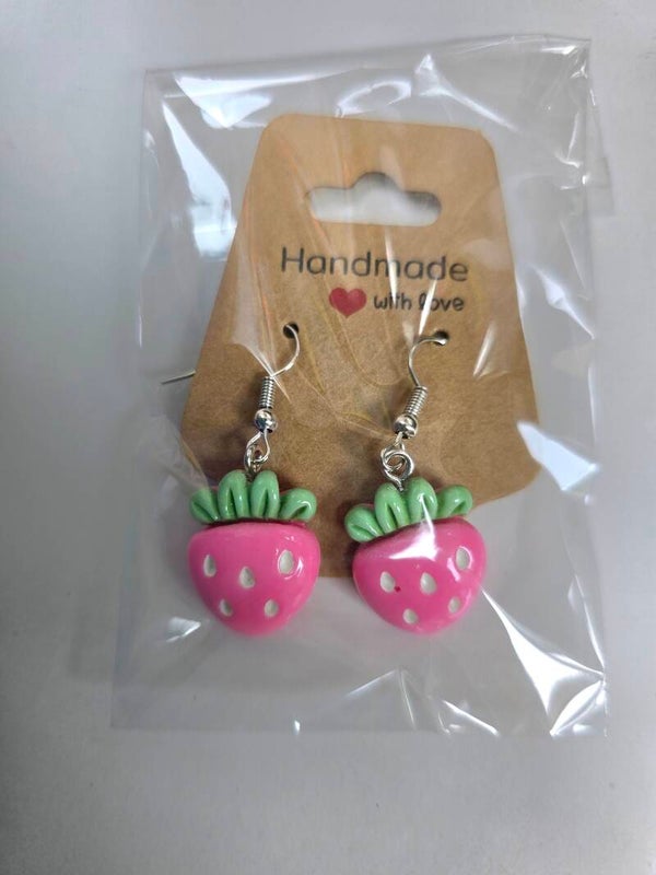 Funny earrings Strawberries