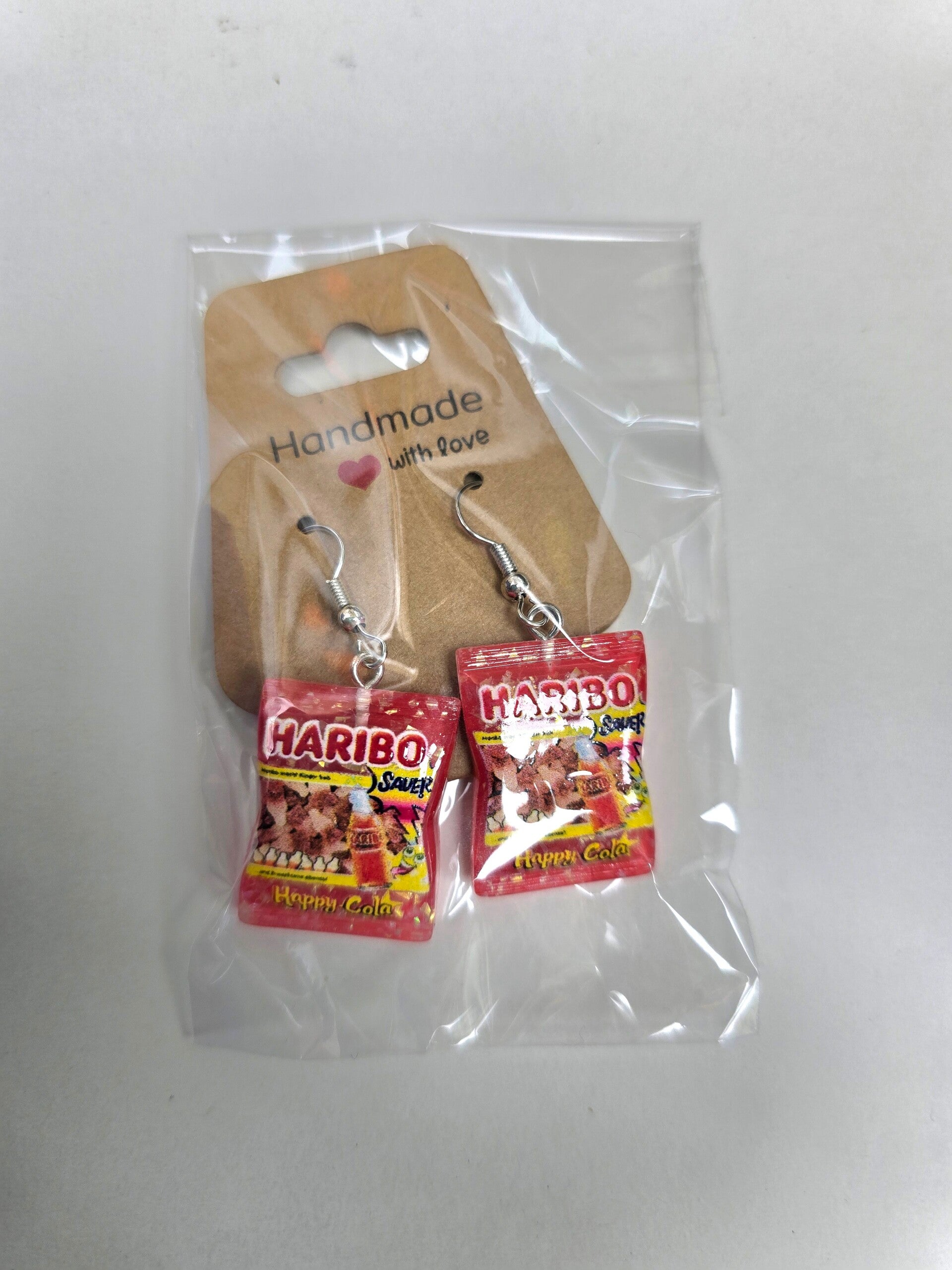 Funny earrings Haribo red