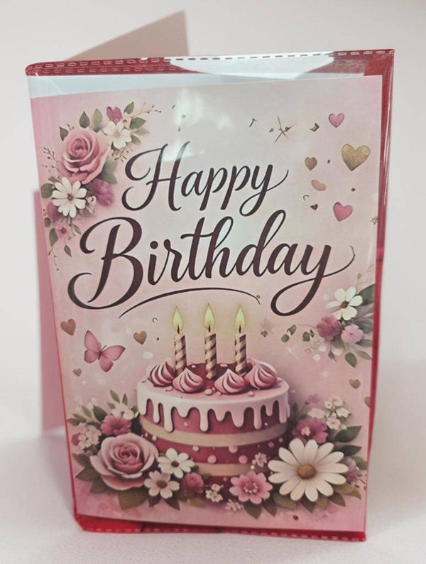 Happy birthay in pink