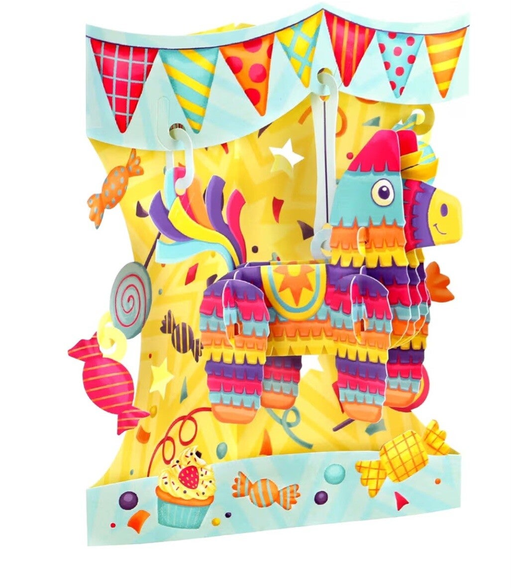 Happy Llama swinging card