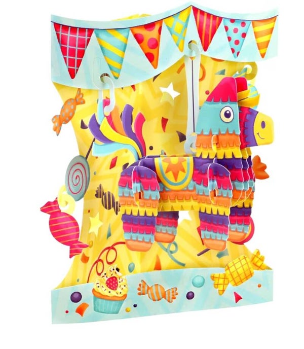 Happy Llama swinging card