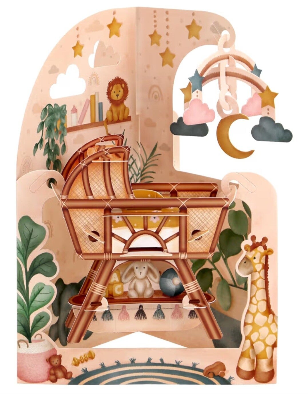 Welcome baby Swinging card