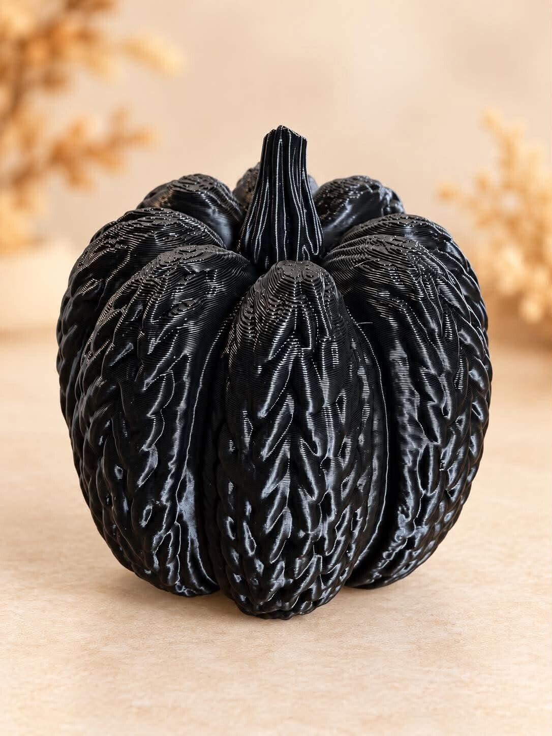Midnight Pumpkin – Zwarte Designpompoen