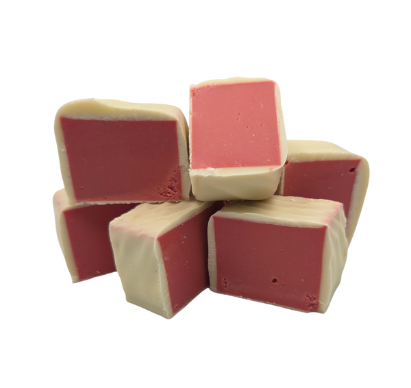 Raspberry Fudge white choc