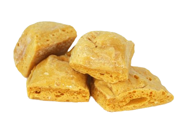 Cinder Toffee (Honeycomb) uncovered