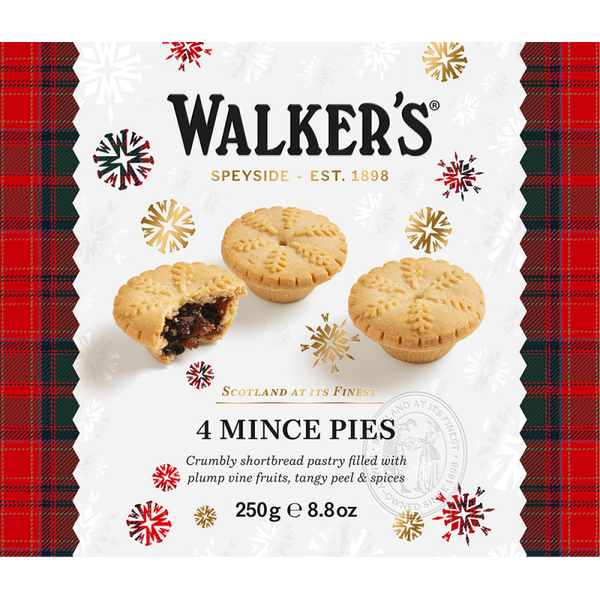 Walkers Mince Pies (4 stuks) doos 250gr