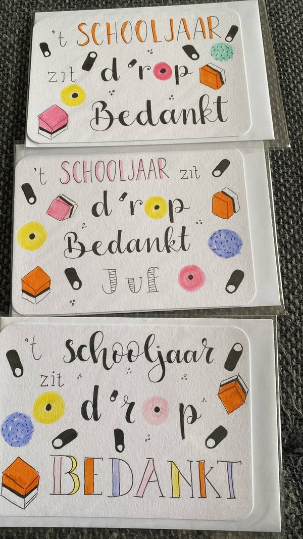 Kaart schooljaar zit d’rop