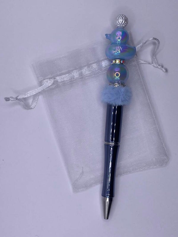 Pen badeend blauw