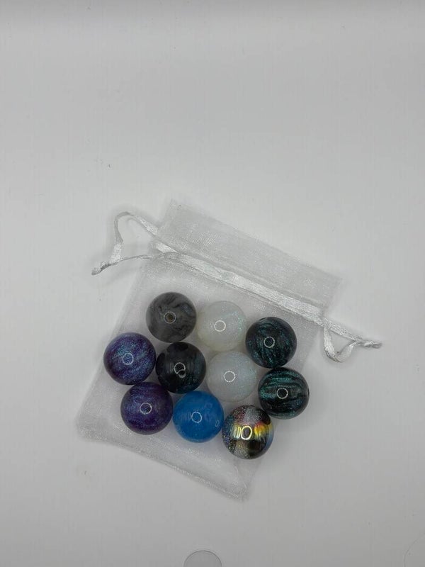 Kralen 20 mm diverse soorten, zakje 10 stuks