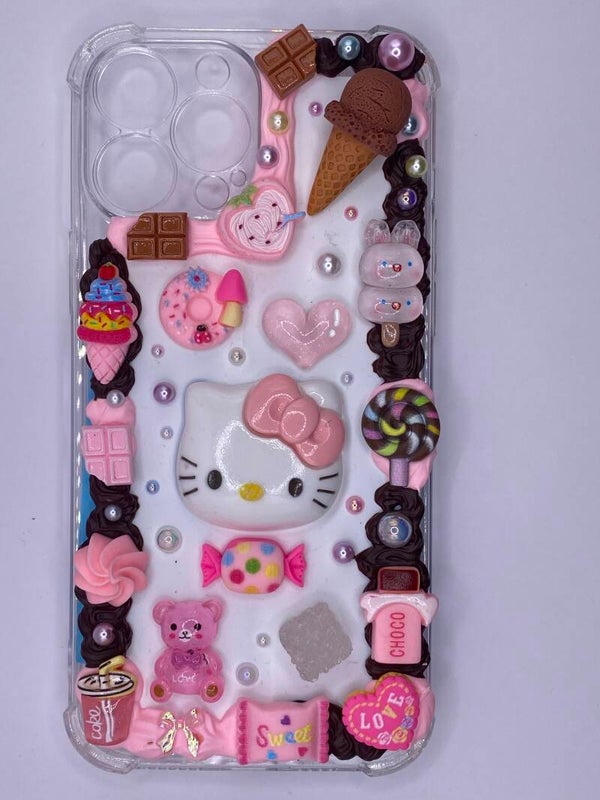 Telefoonhoesje iPhone 13 Pro Max decoden Hello Kitty