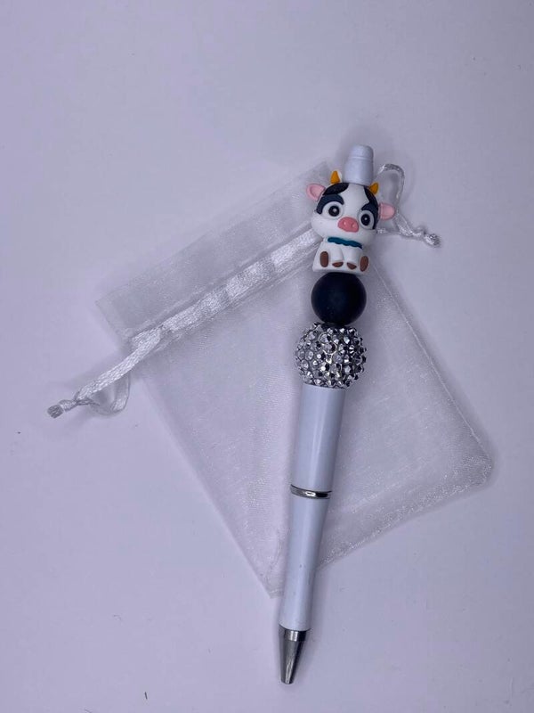 Pen koe zilver en wit