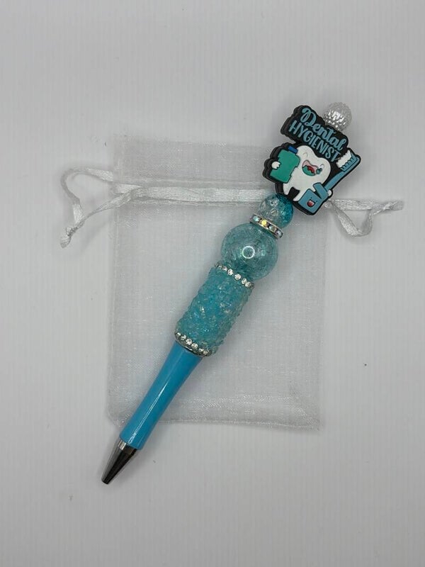 Pen blauw met mondhygieniste focal