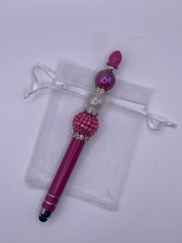 Touchscreen pen donker roze