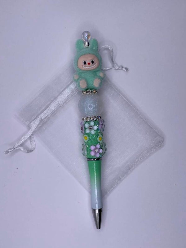 Pen groen met  Labubu