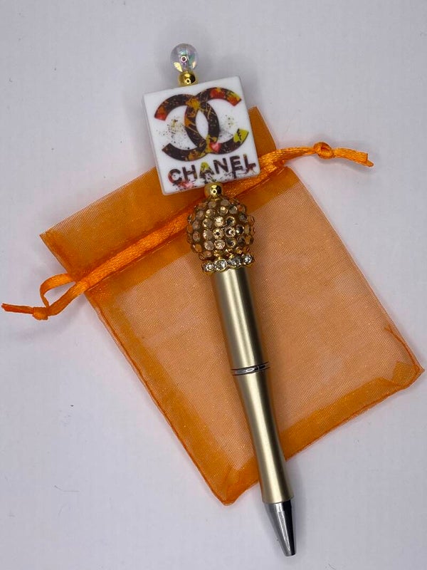 Pen met CC logo vierkant goud