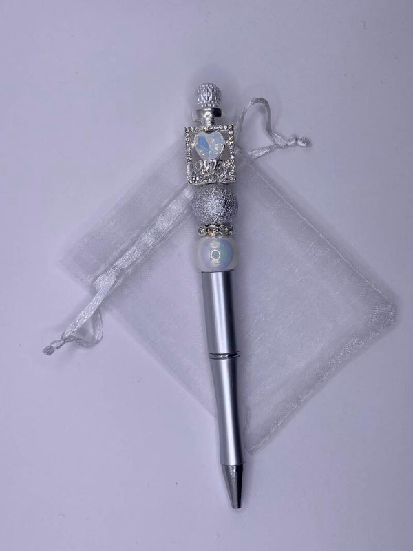 Pen zilver parfumflesje fancy