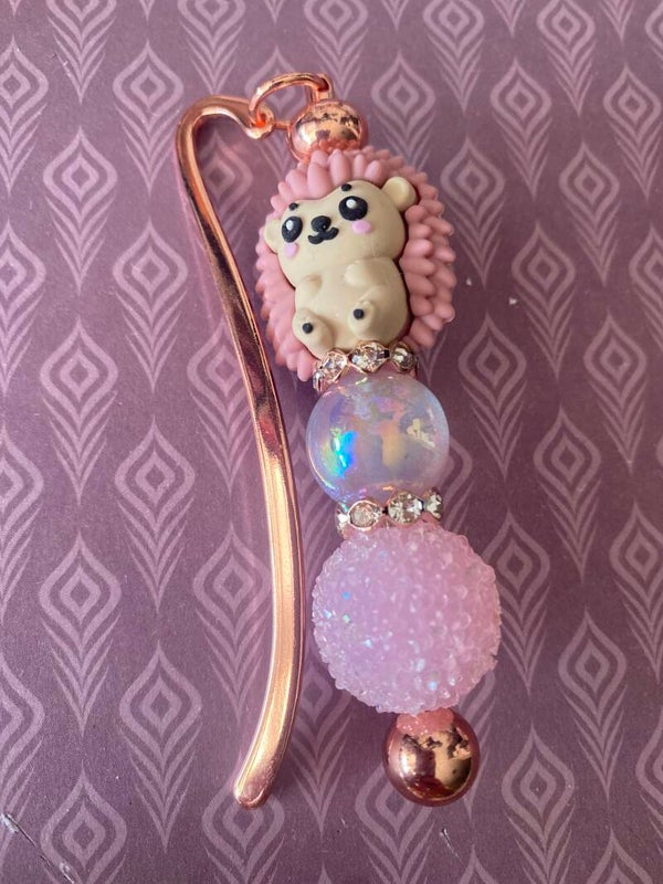 Boekenlegger egel Rose goud