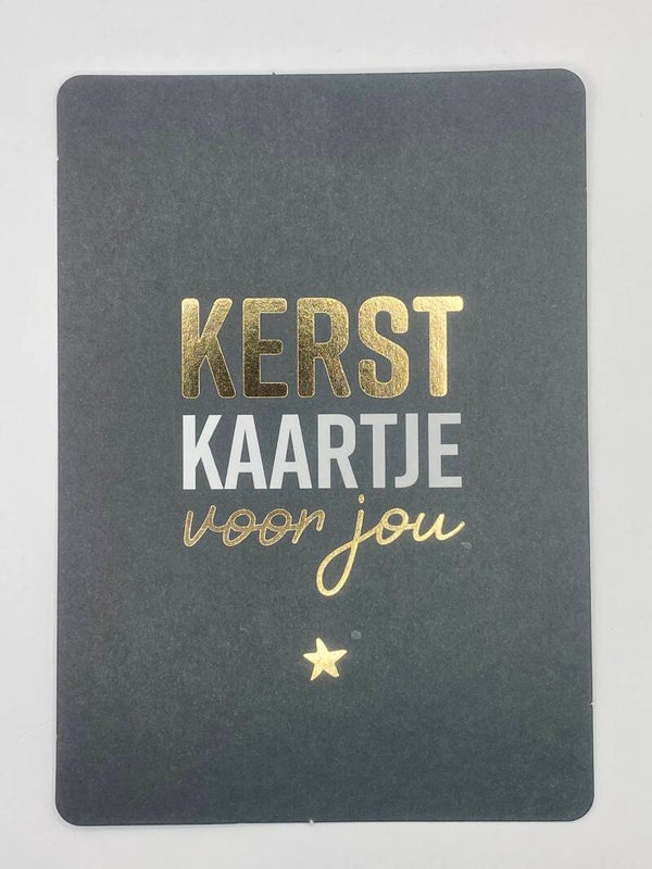 Kerstkaart kerstkaartje voor jou