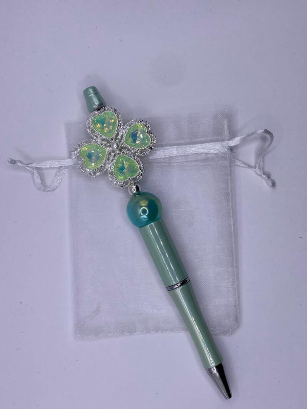 Pen met fancy bloem 2 uitvoeringen