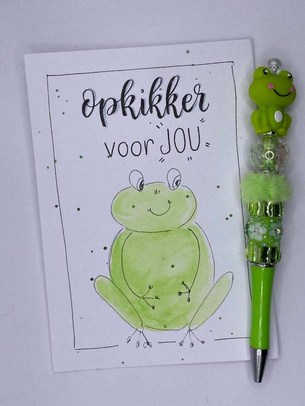 Kaart opkikker voor jou inclusief bijpassende pen