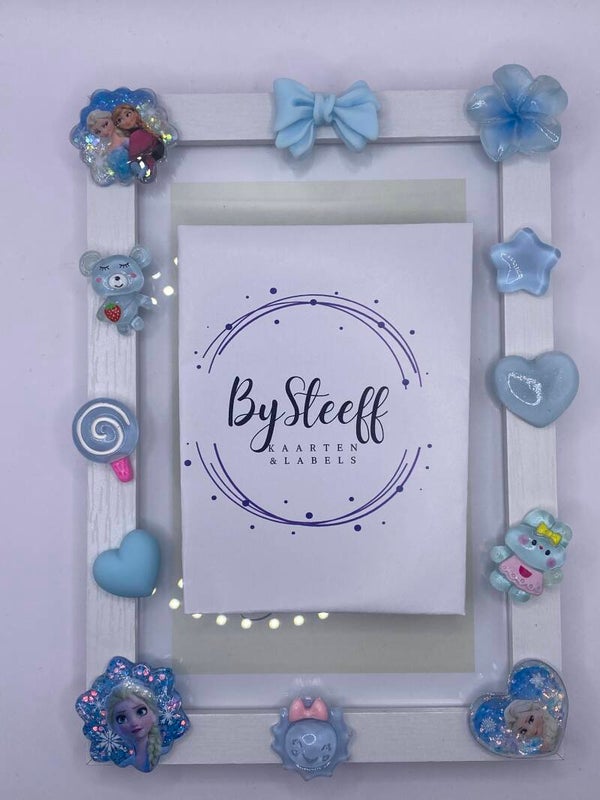 Fotolijstje prinses blauw