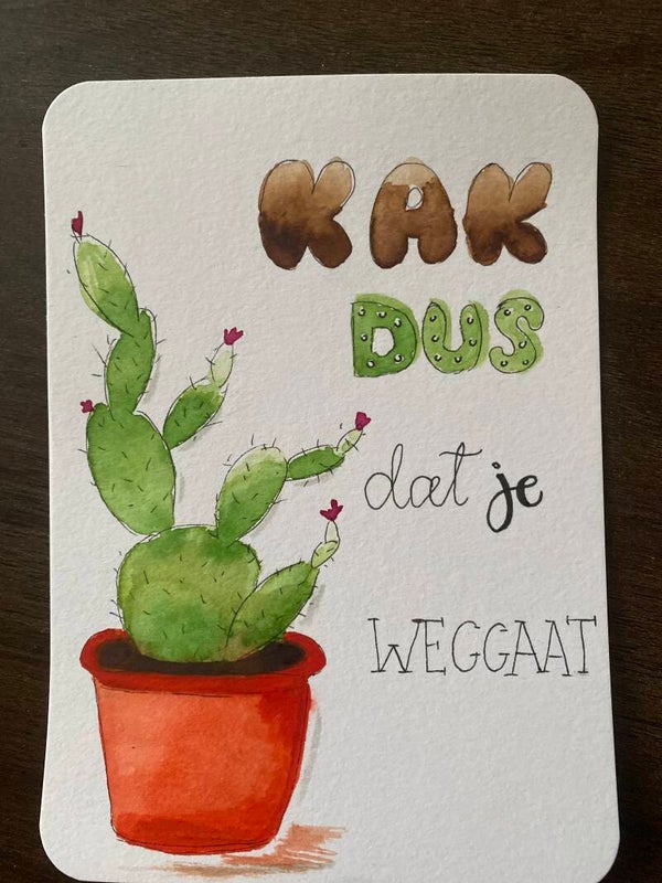 Kak dus dat je weggaat