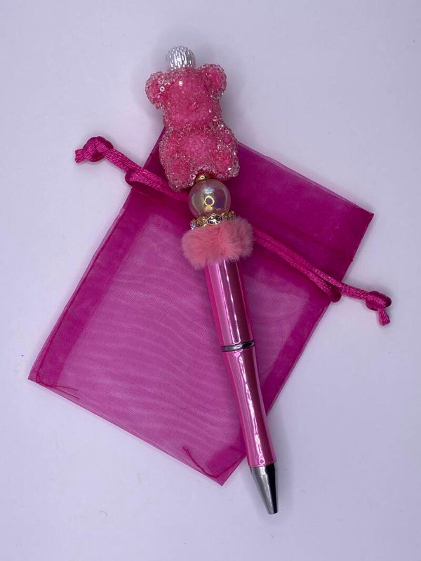 Pen suiker beer roze