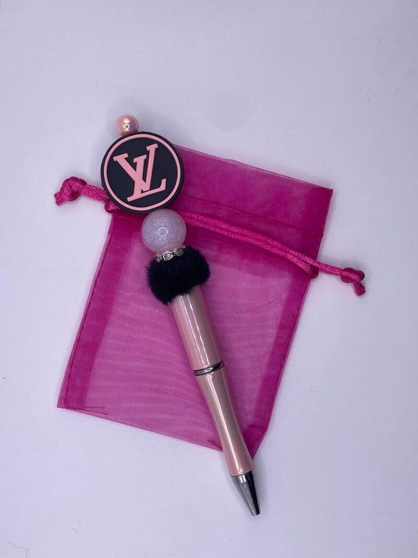 Pen roze LV logo rond