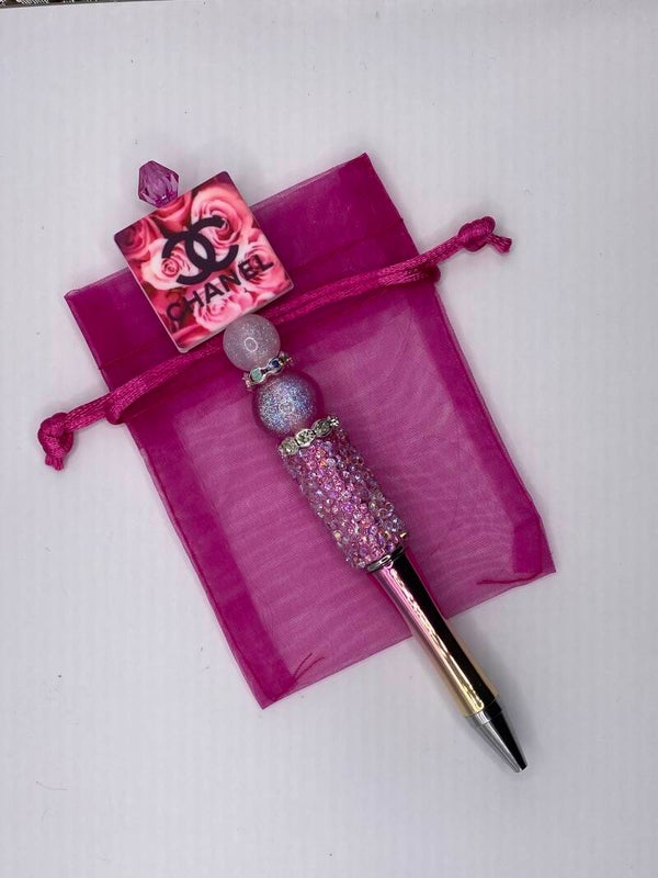 Pen met vierkant CC logo rozen