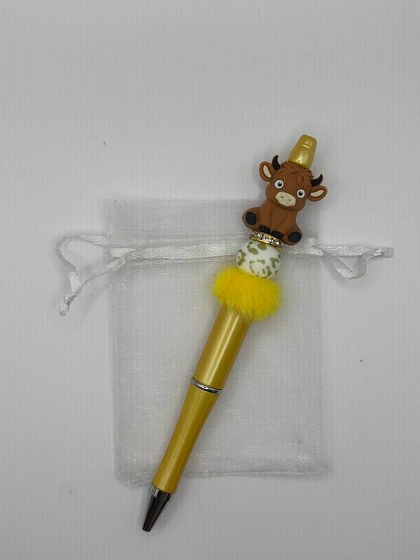 Pen met schotse hooglander