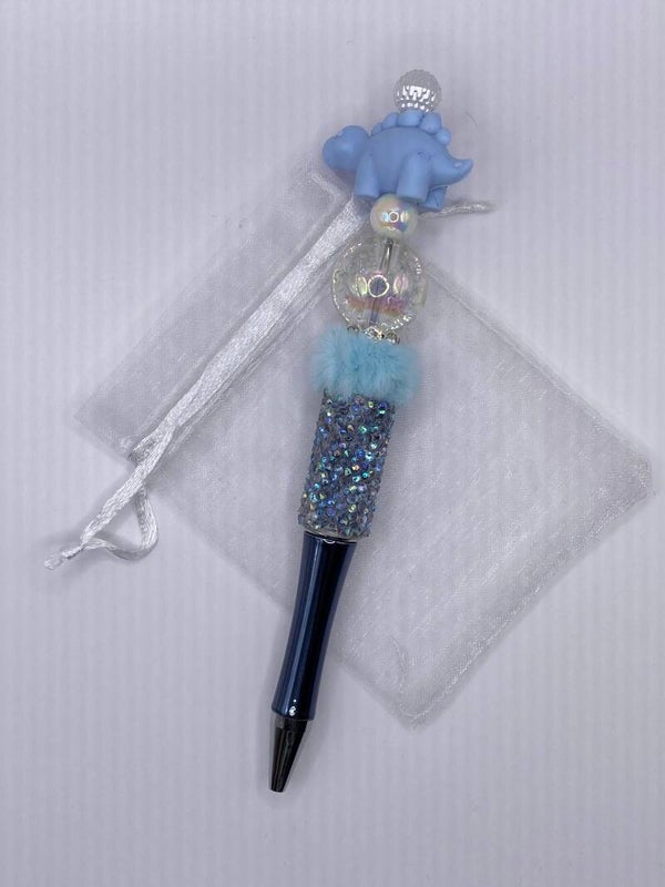 Pen dino blauw