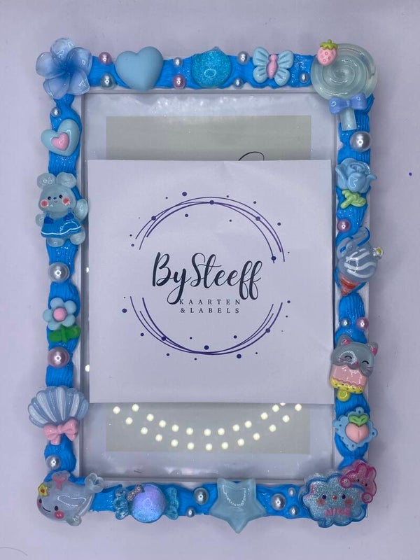 Fotolijstje decoden blauw