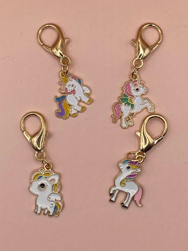 Unicorn clipje voor aan sleutelhanger of tas